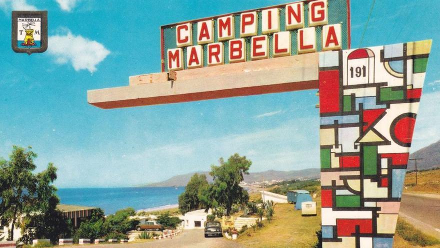 Una imagen del histórico Camping Marbella.