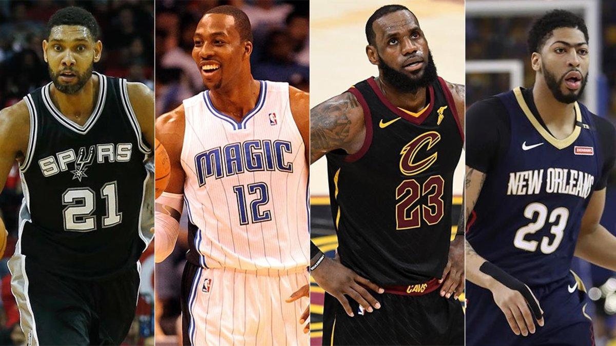 Duncan, Howard, LeBron y Davis, con suerte dispar en sus inicios