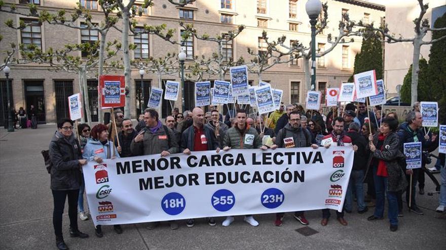 El profesorado pide una bajada del horario lectivo