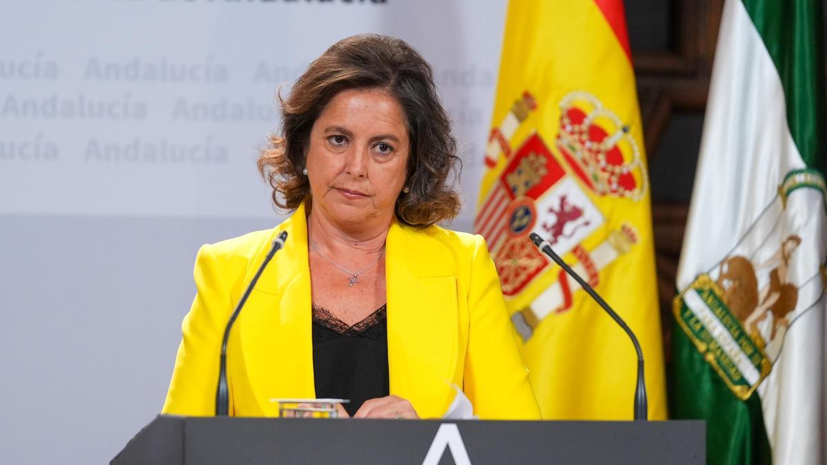 Catalina García da los datos de la sanidad andaluza.