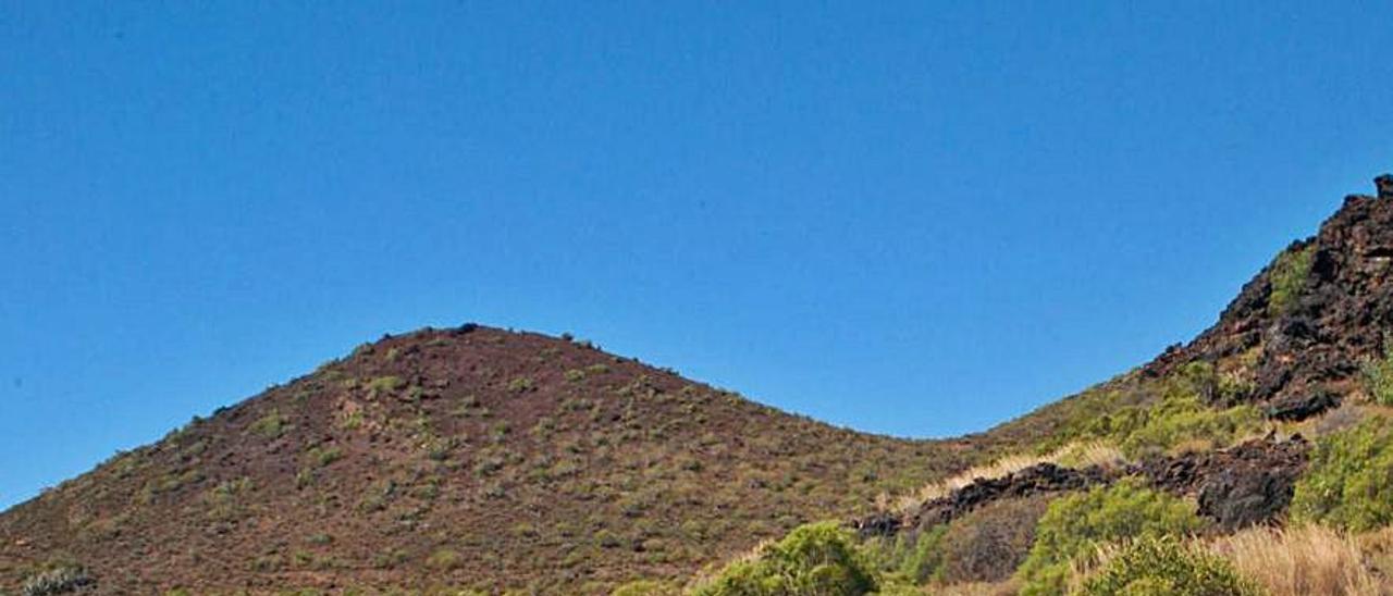 Sendero de la montaña de El Socorro.