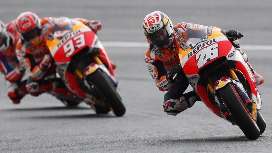 Pedrosa, Márquez y Crutchlow le regalan la primera fila a Honda