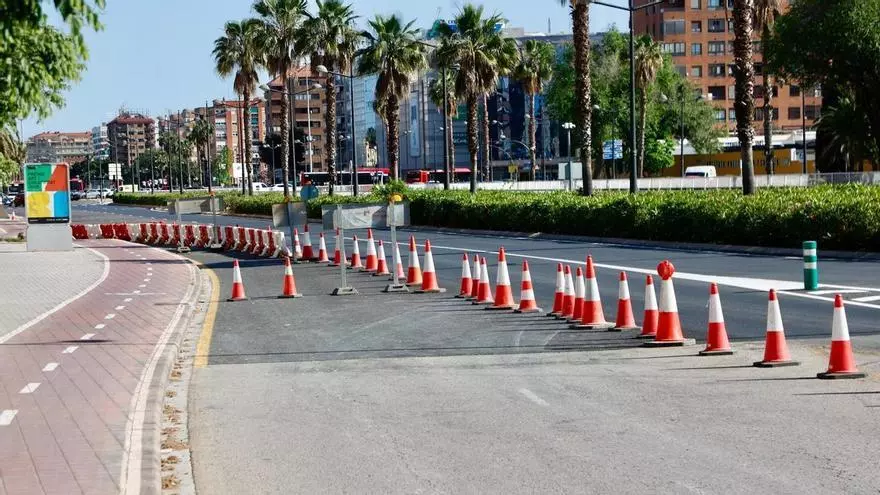 Cortes de tráfico en Cortes Valencianas por las obras del Nou Mestalla