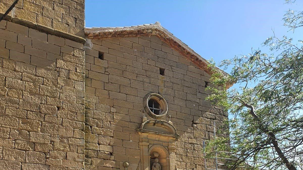 Las obras de restauración y conservación de la iglesia de Castilsabás finalizarán en septiembre