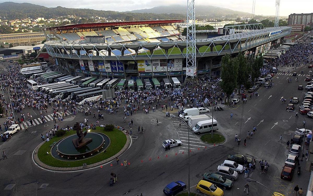 Una flota por carretera con 10.000 aficionados celestes