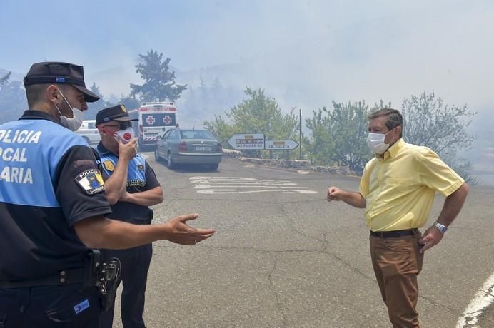 Incendio en la zona de Llano Grande