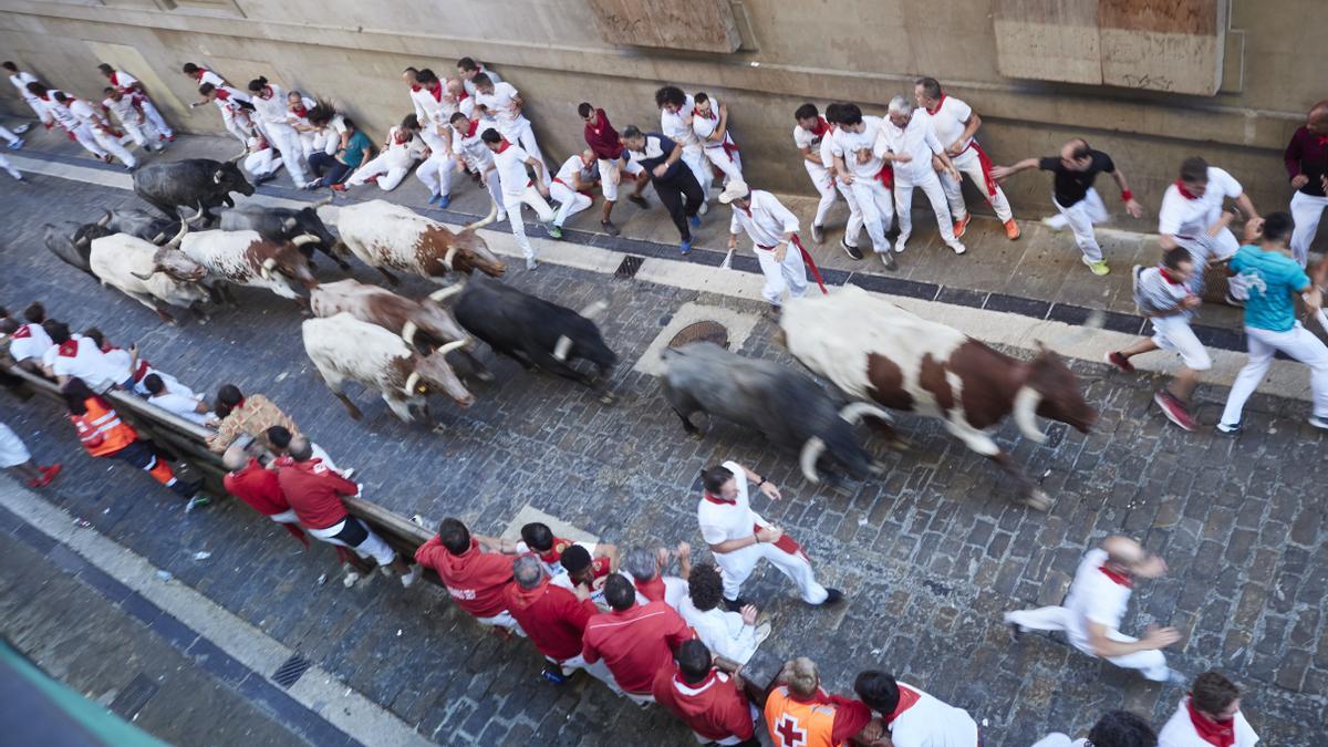 Imatge de l&#039;encierro de San Fermín