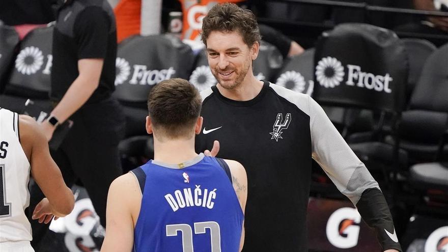 Doncic anota 31 puntos pero Mavericks cae ante los Spurs de Gasol