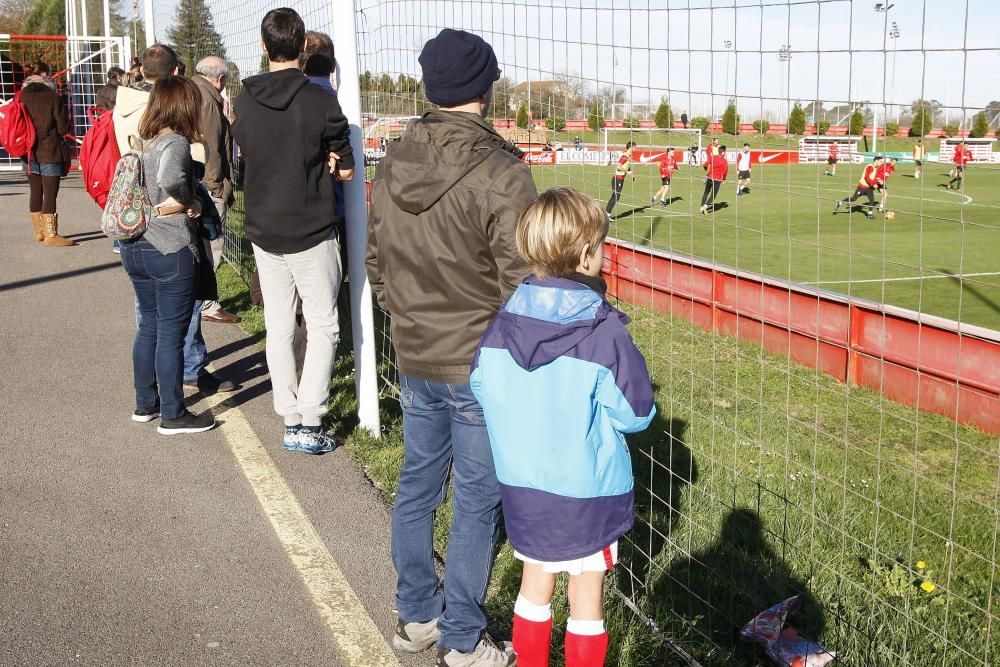 Entrenamiento del Sporting, sábado 10 diciembre