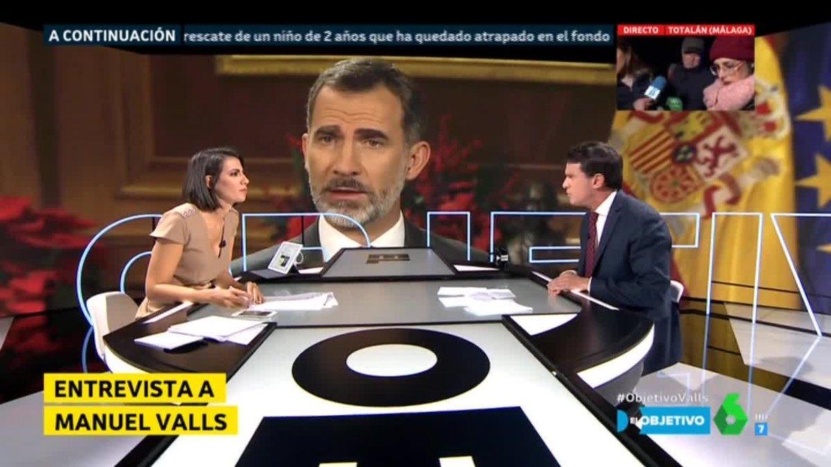 Ana Pastor con Manuel Valls (La Sexta). Tú y yo somos tres. Por Ferran Monegal