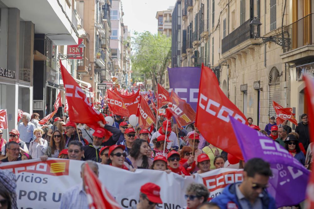 Unas 2.000 personas reivindican en Palma la recuperación de derechos de los trabajadores