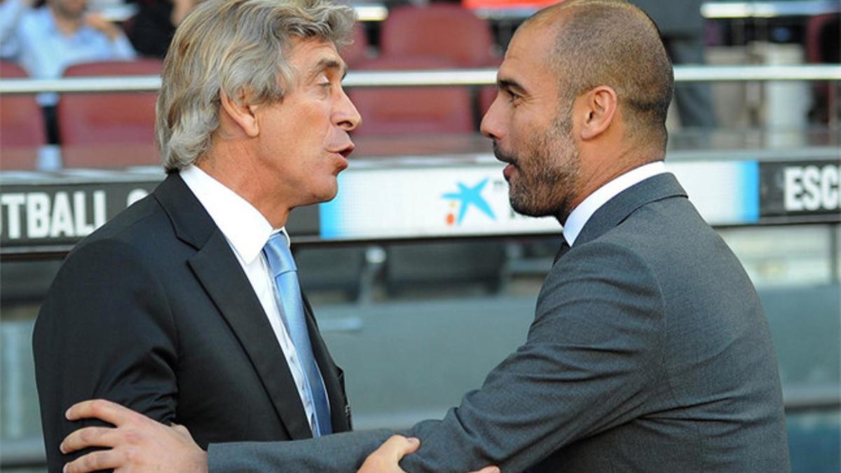 Pellegrini y Guardiola tienen una buena relación