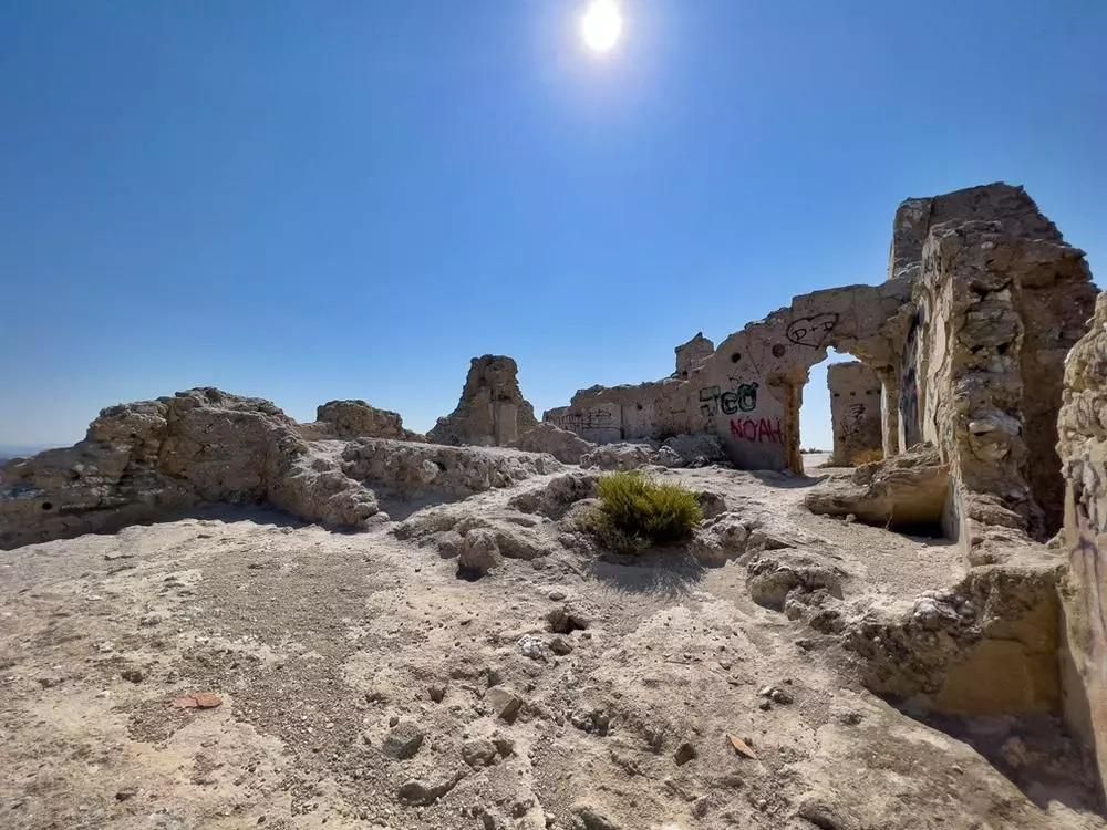 Las ruinas del Castillo de Santa Bárbara en Zaragoza