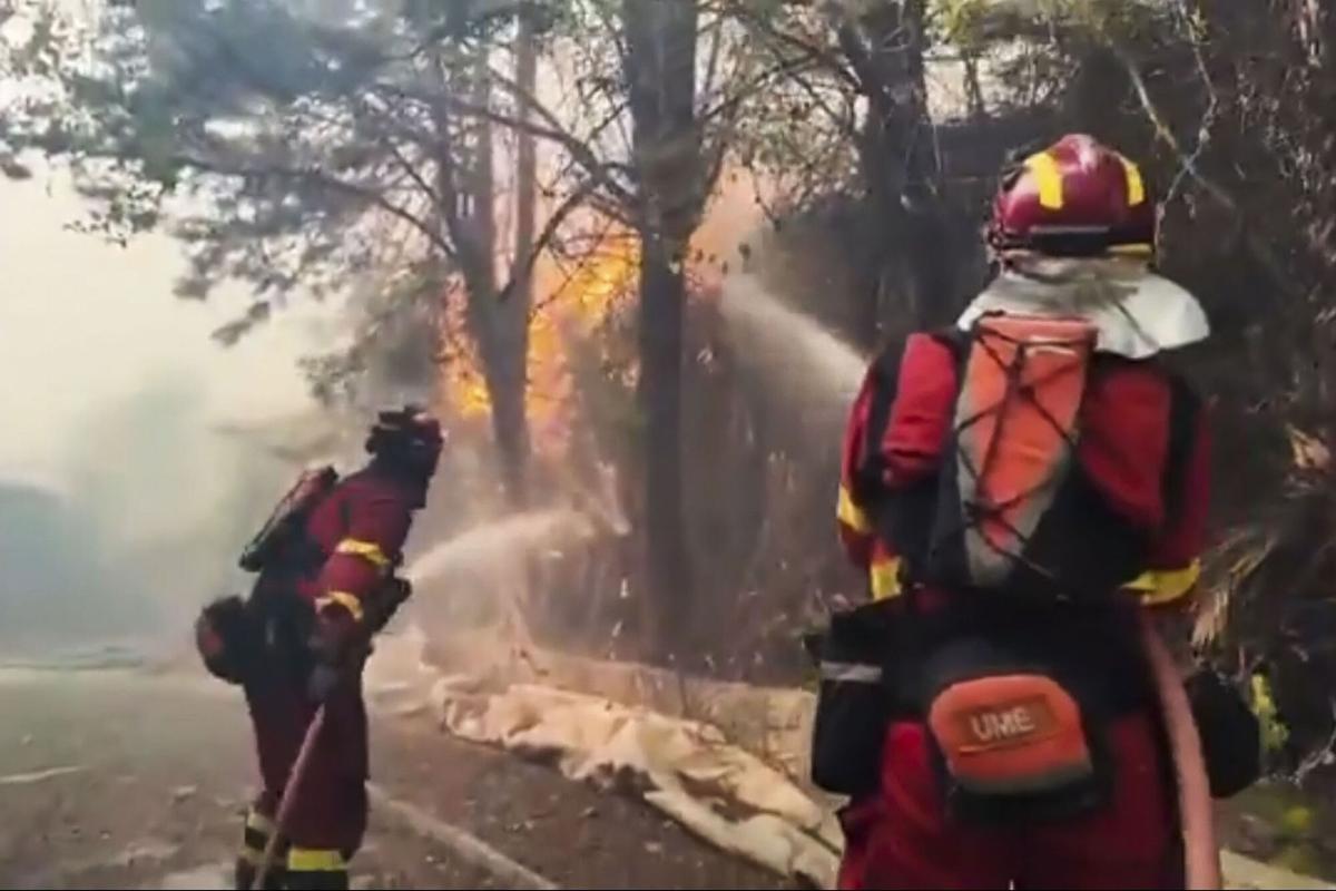 Los incendios de Madrid, con afectaciones en Castilla y León y Castilla-La Mancha, en imágenes.