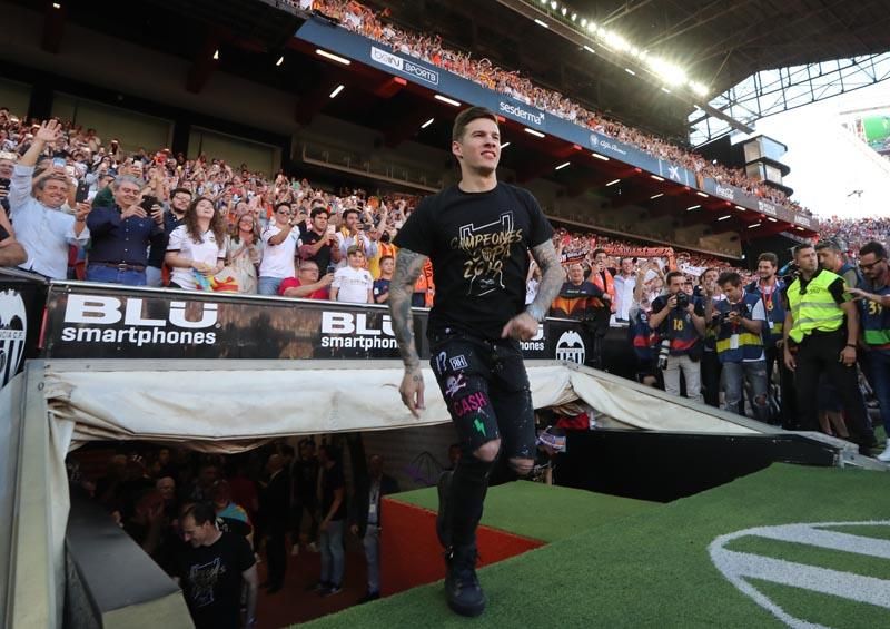 Celebración del Valencia CF campeón de Copa