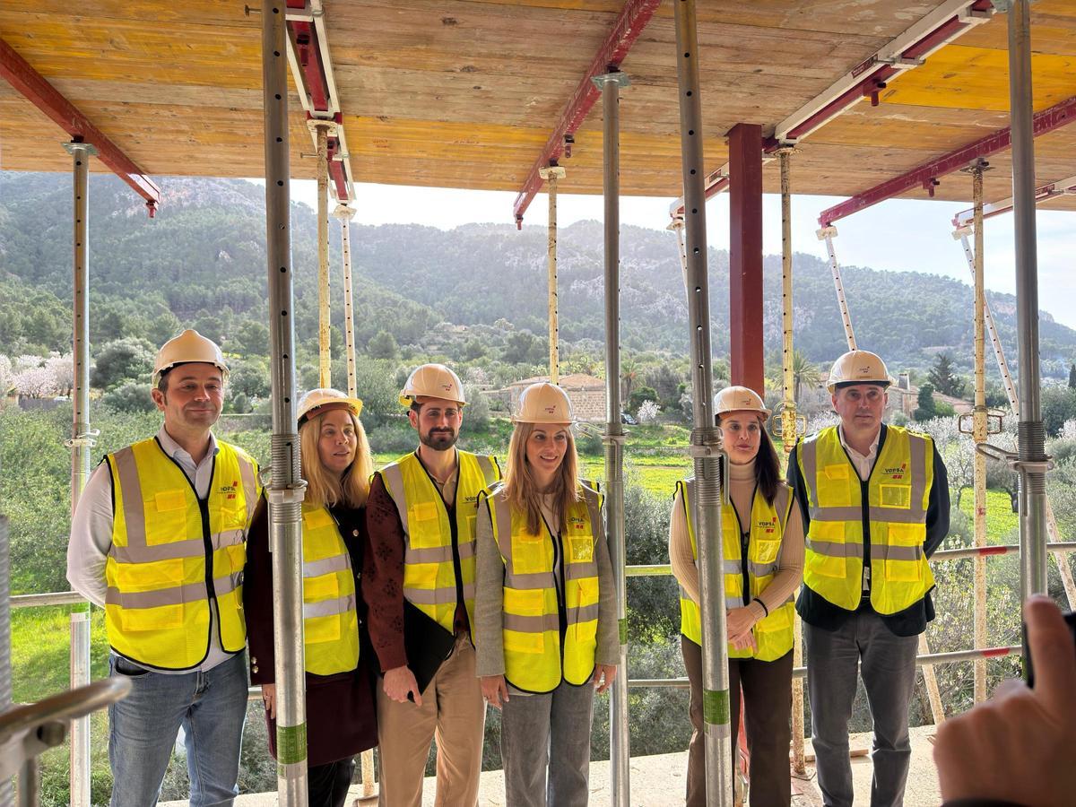 Las obras de la residencia para personas mayores de Andratx avanzan a buen ritmo.