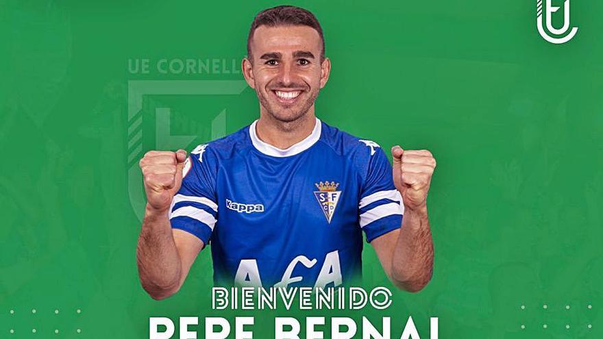 El Cornellà hizo oficial ayer el fichaje de Pepe Bernal. | UEC