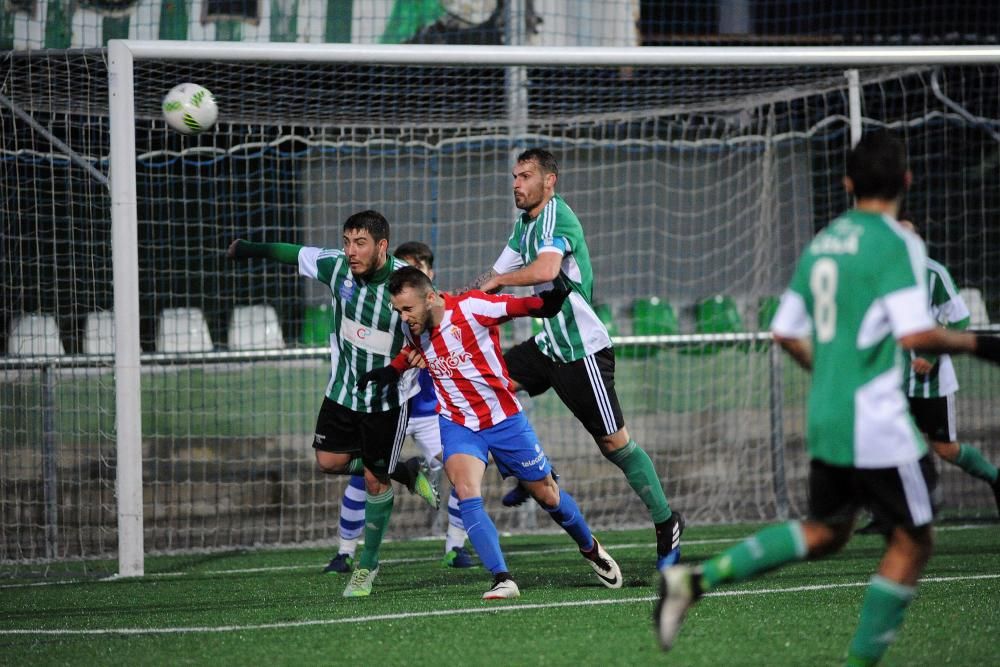 Fotos del partido entre el Lenense y el Sporting B