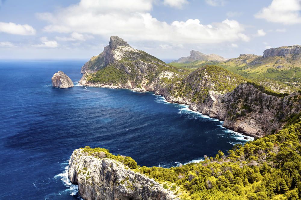 Panoramic view of Cape Formentor. Mallorca