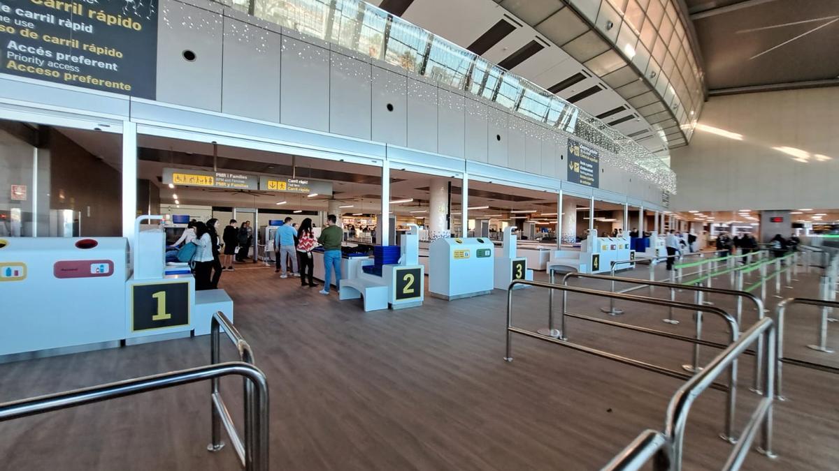 Las nuevas instalaciones de seguridad del aeropuerto de Valencia.
