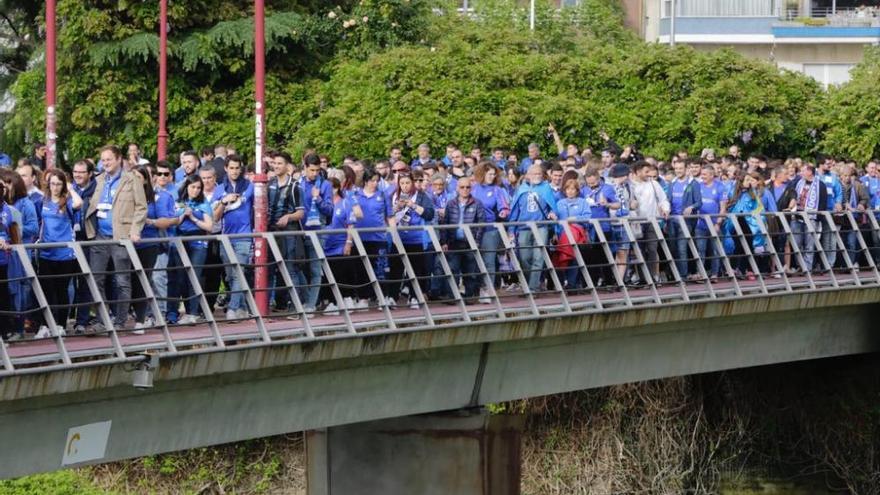 Corteo oviedista en León