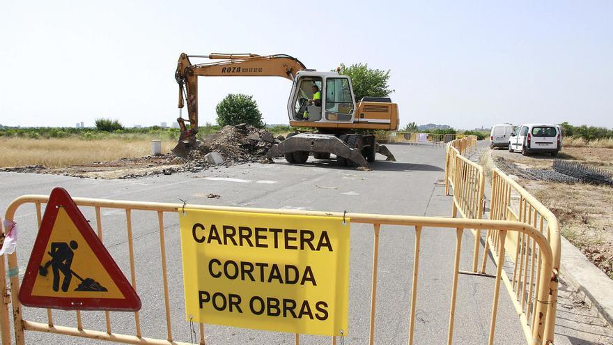 Las obras del depósito agrícola mantendrán cerrado el Camí del Puig