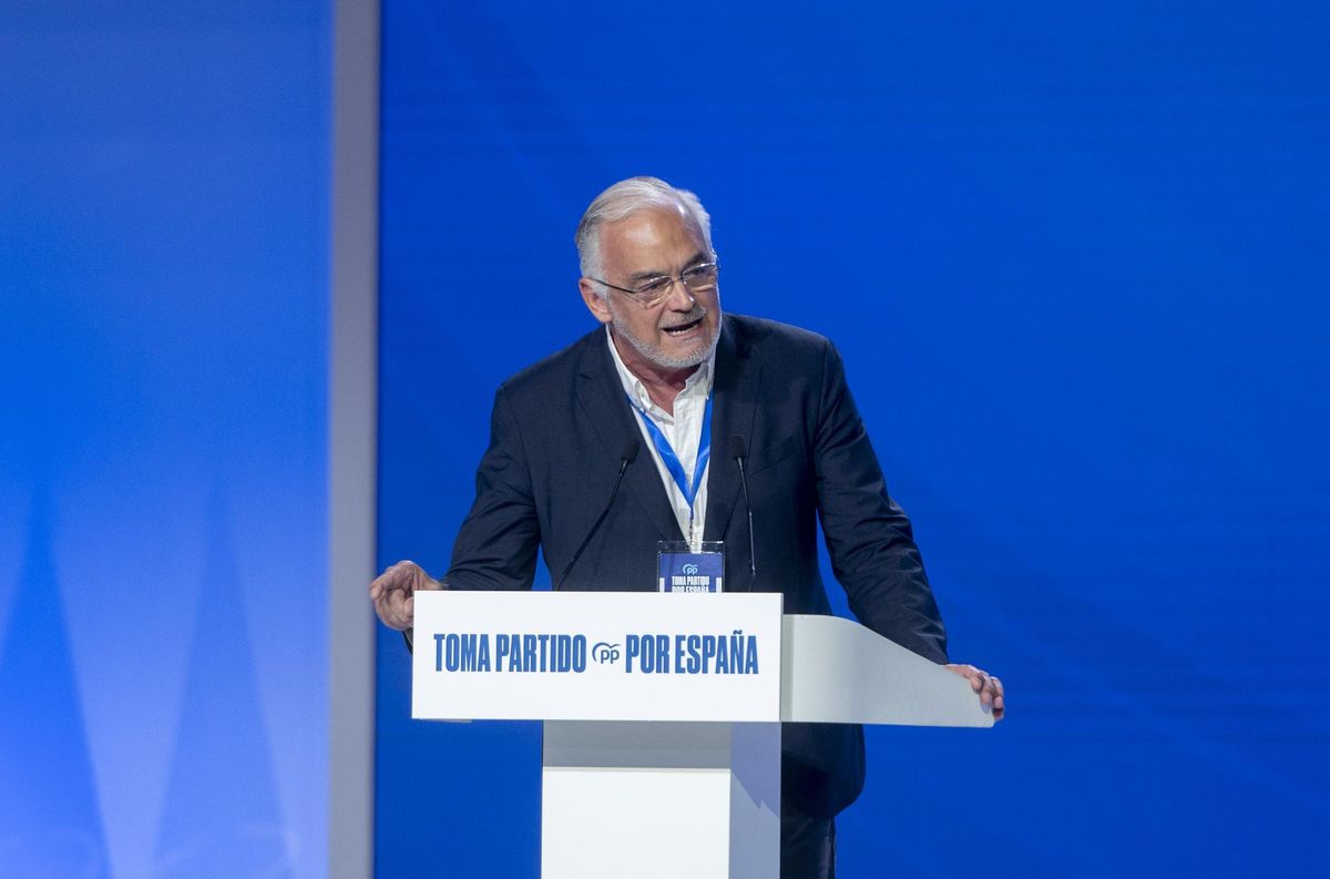Esteban González Pons, durante su intervención en el congreso.