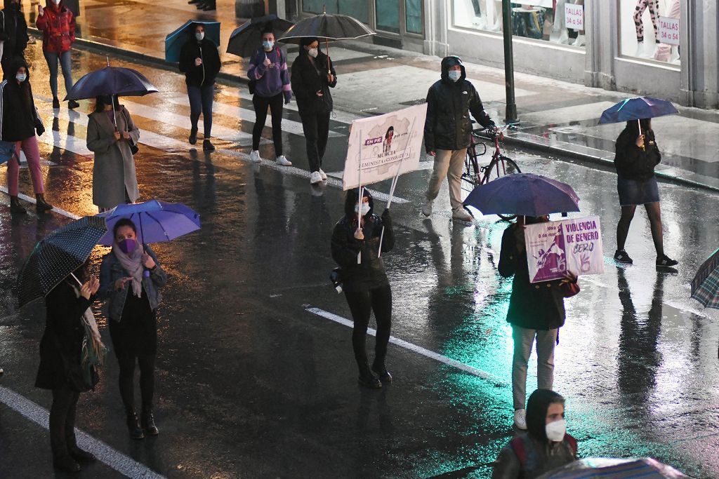 Manifestación feminista en Murcia