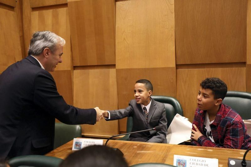 Pleno infantil del Ayuntamiento de Zaragoza