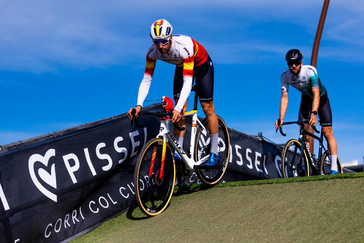 Felipe Orts, durante los entrenamientos de la Copa del Mundo de Ciclocross UCI - Benidorm Costa Blanca 2026.