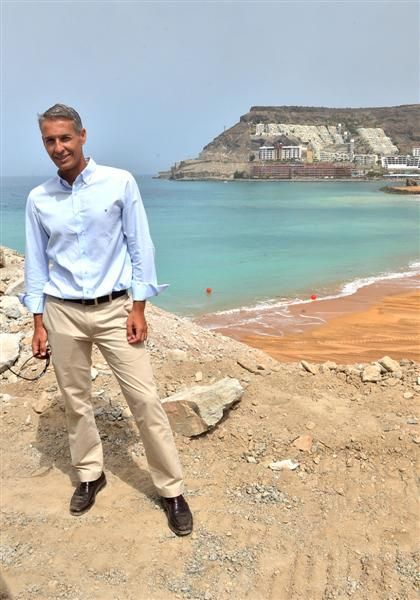 Visita de la Feht a la nueva Playa de Anfi Tauro