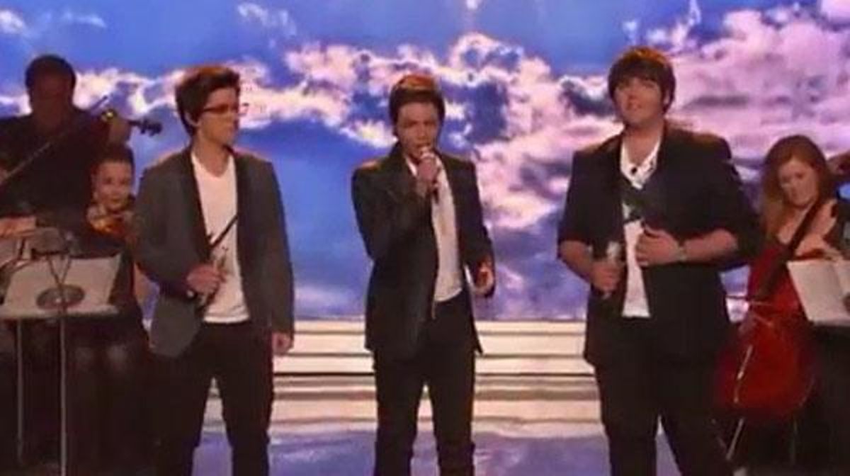 Actuació del grup Il volo en el concurs ’American idol’.