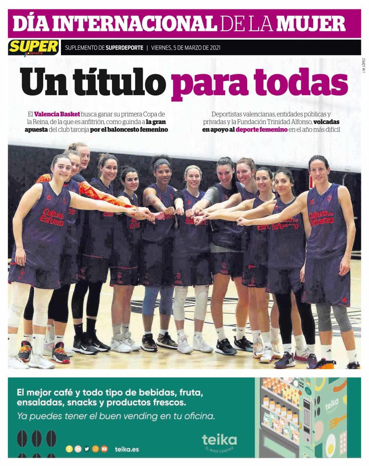 Este viernes consigue con Superdeporte el suplemento del 'Día Internacional de la Mujer'