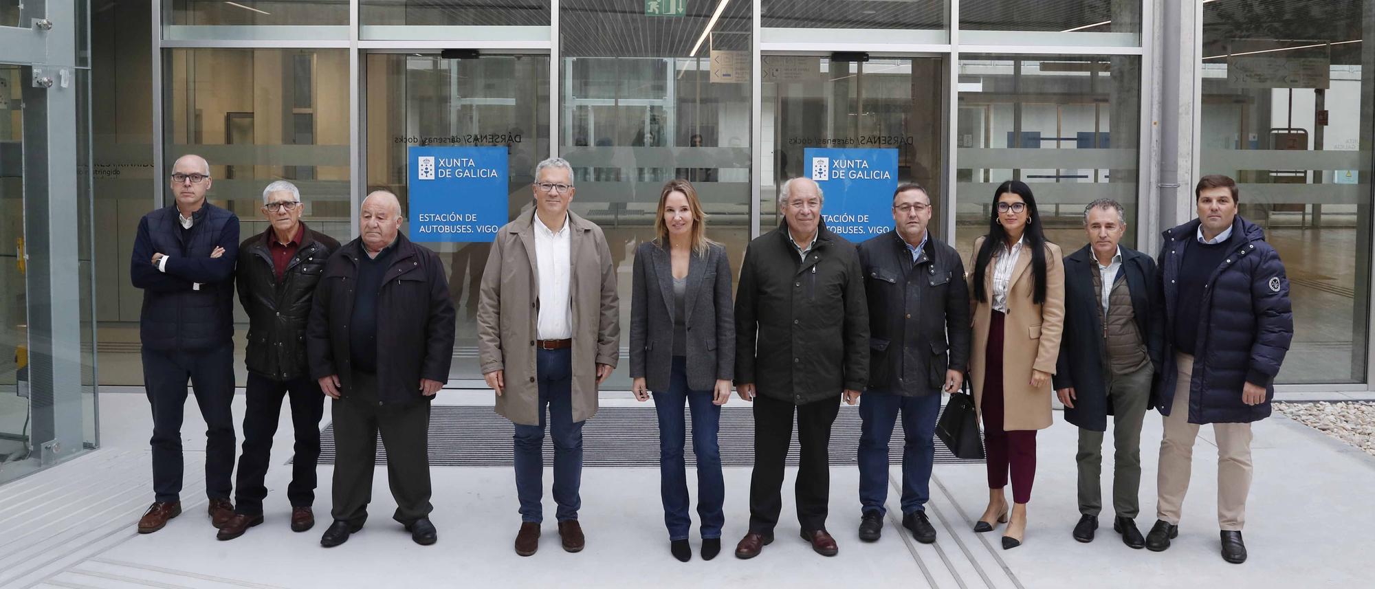 Las operadoras de autobús visitan la estación intermodal de Vigo