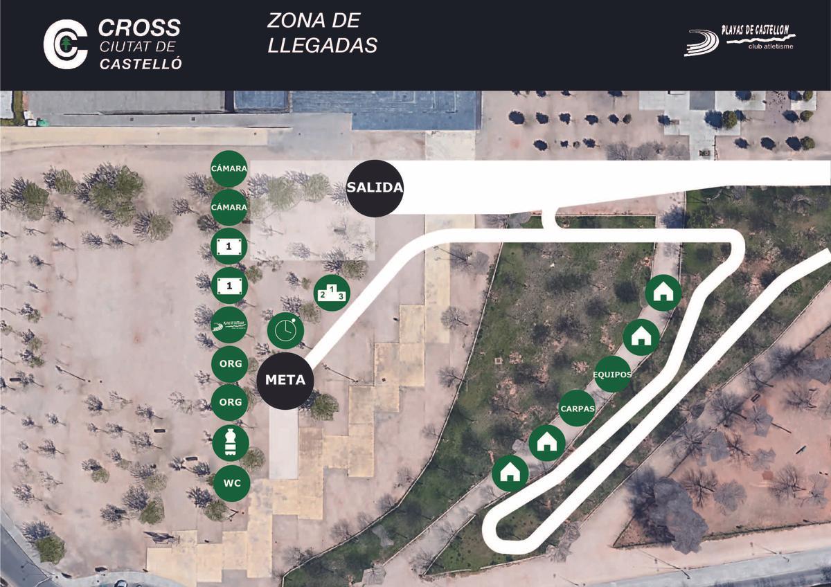 También la zona de salidas y llegadas se modifica para poder disponer de más espacio tanto para los atletas en la salida, como para el público a la hora de ver las llegadas.