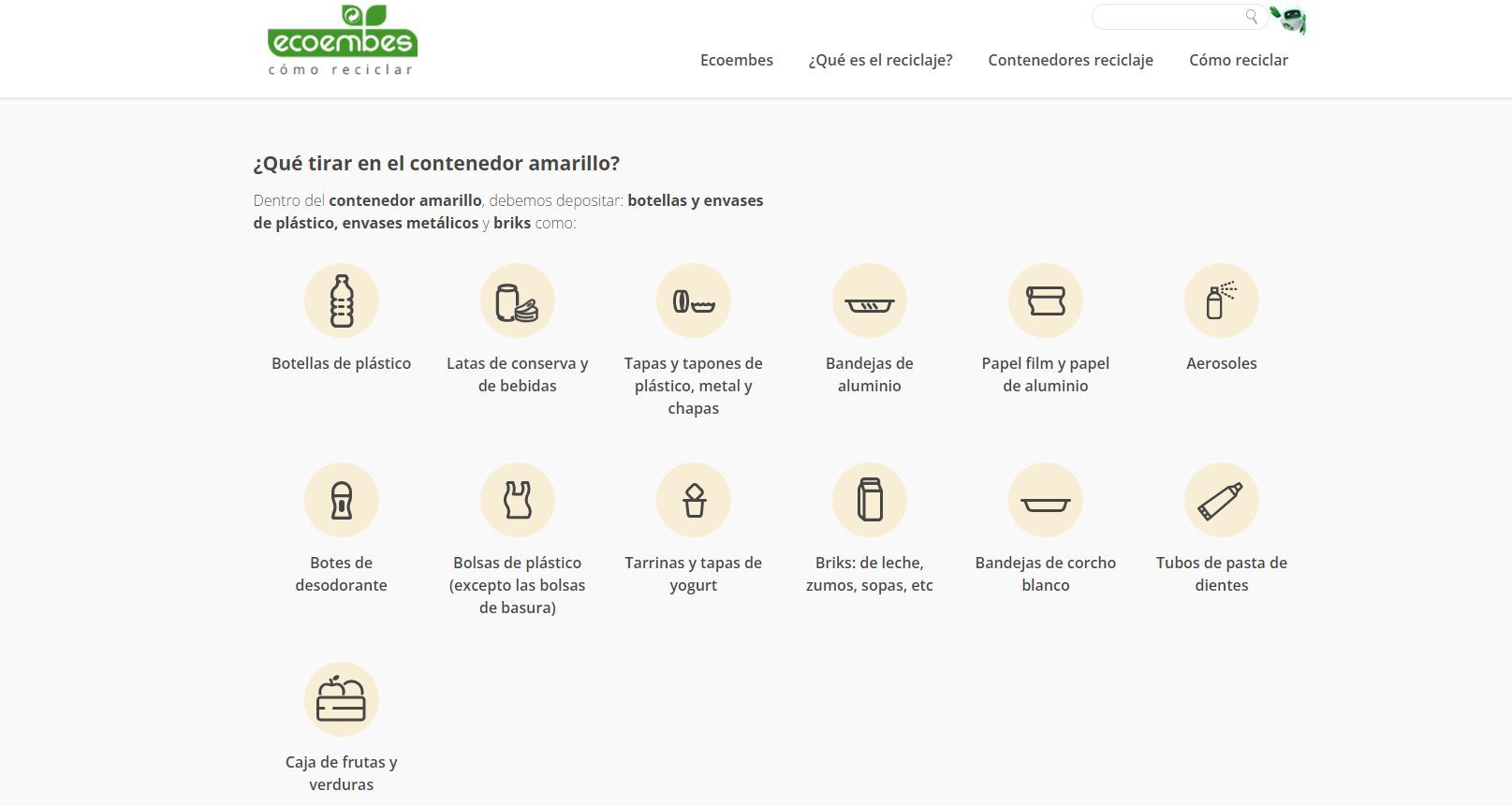 ECOEMBES pone a tu disposición una página web con información y curiosidades para reciclar cada día más y mejor.