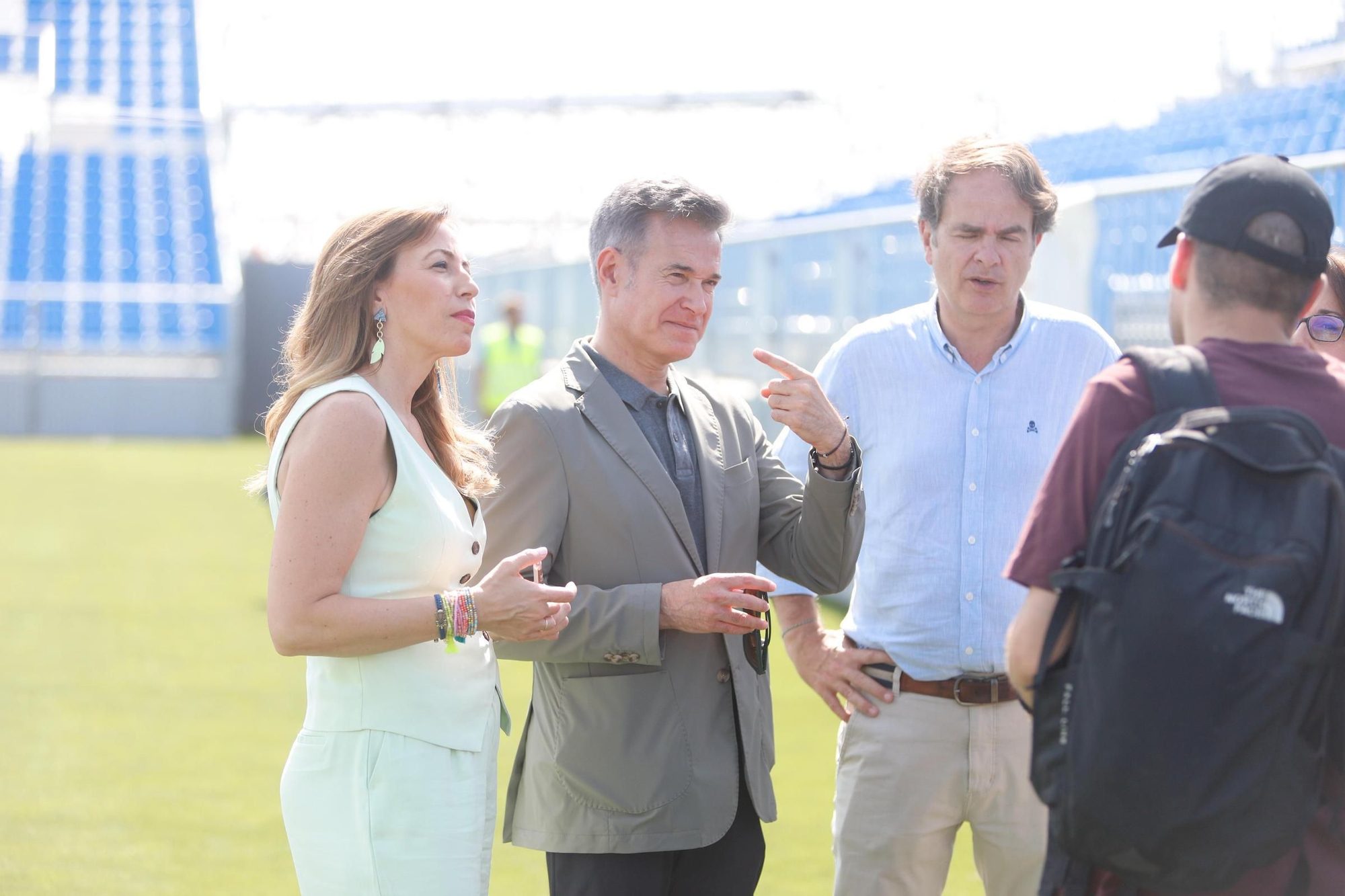 Así luce el campo modular donde el Real Zaragoza jugará las dos próximas temporadas.