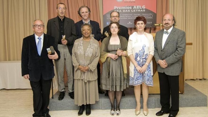 Los galardonados este año por la Asociación de Escritores en Lingua Galega.