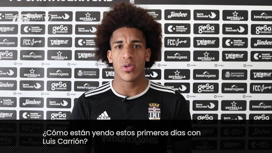 Declaraciones de Carrasquilla, jugador del FC Cartagena