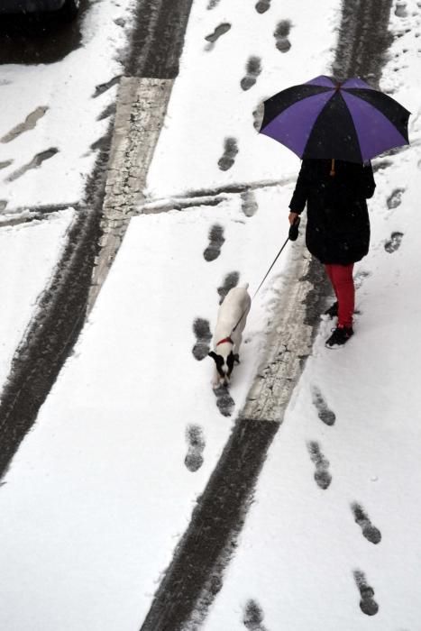 La neu arriba a Manresa