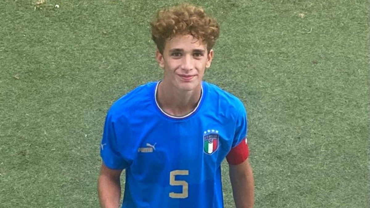 Andrea Natali, defensa central del Cadete A del Barça