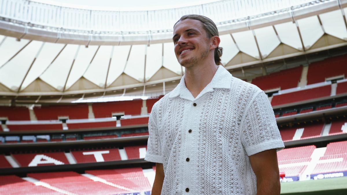 Conor Gallagher, en el estadio Cívitas Metropolitano