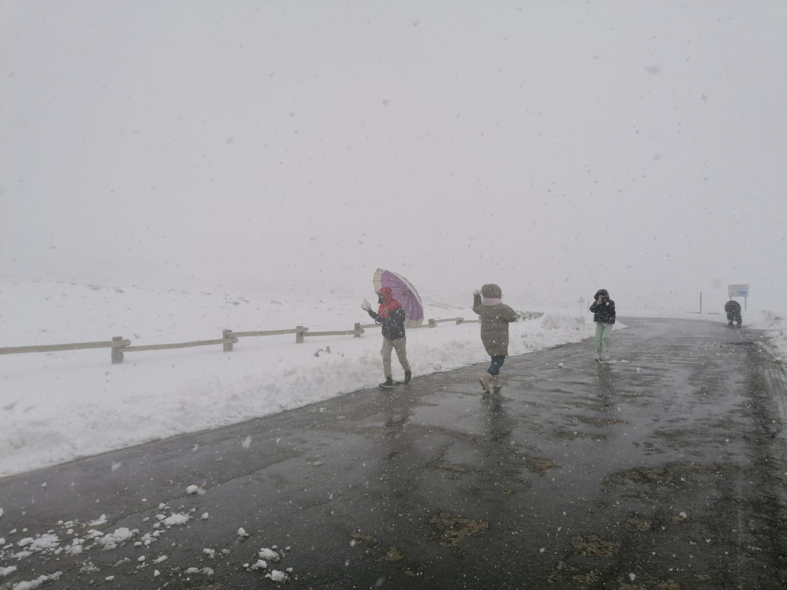 GALERÍA | Último sábado para disfrutar la nieve en la Laguna de Peces