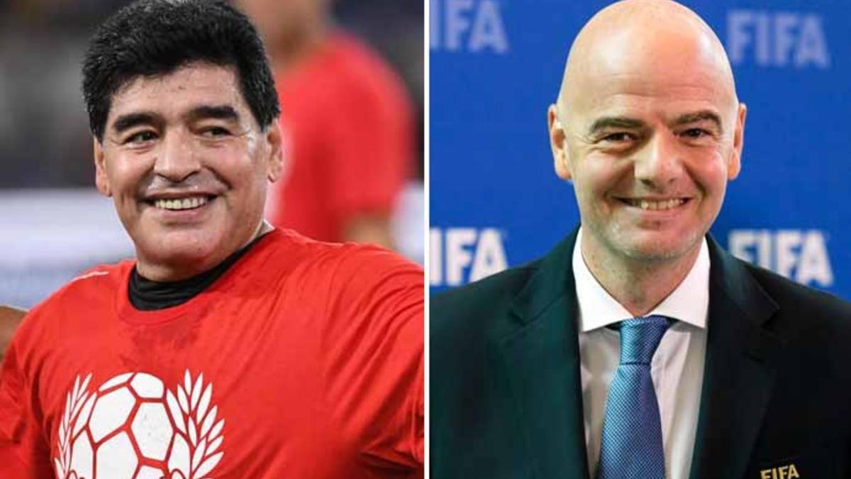 Maradona e Infantino podrían trabajar juntos