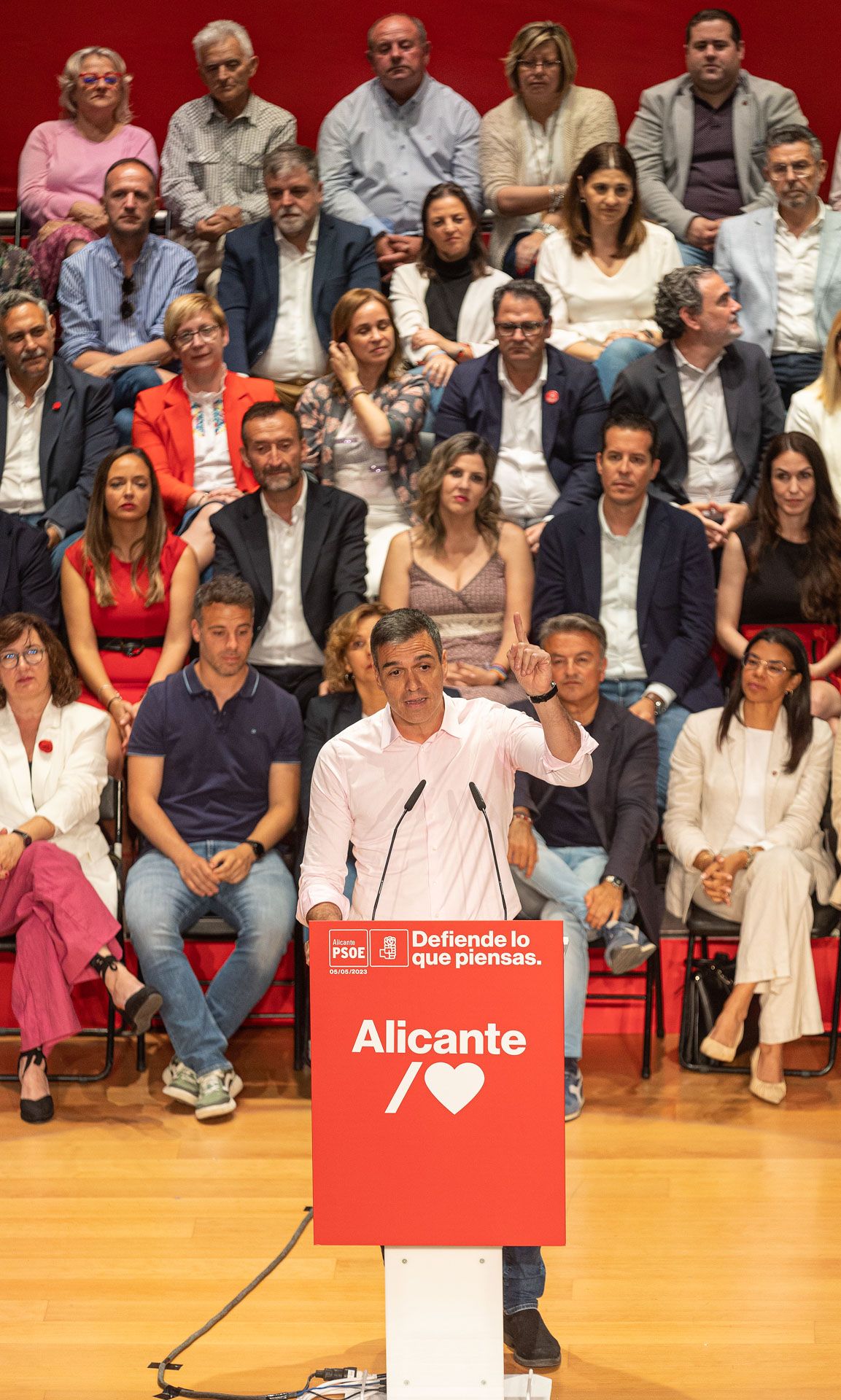 Mitin de Pedro Sánchez en la Universidad de Alicante