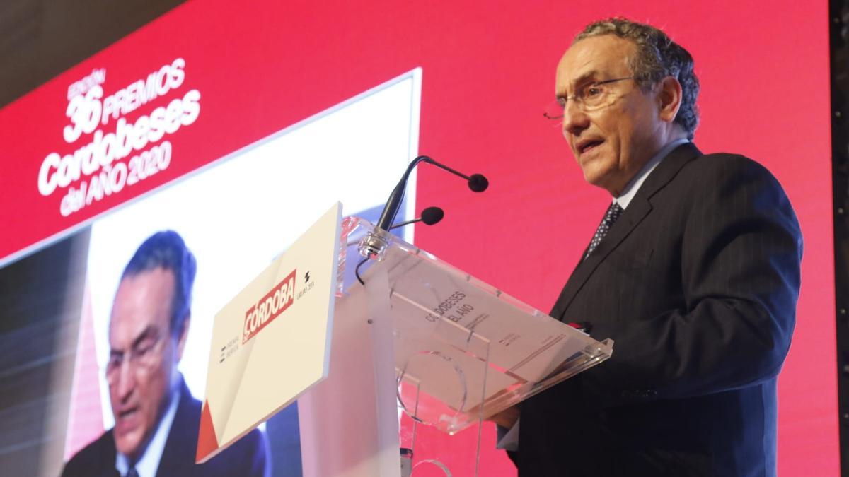 El presidente de Prensa Ibérica, Javier Moll, durante su intervención.