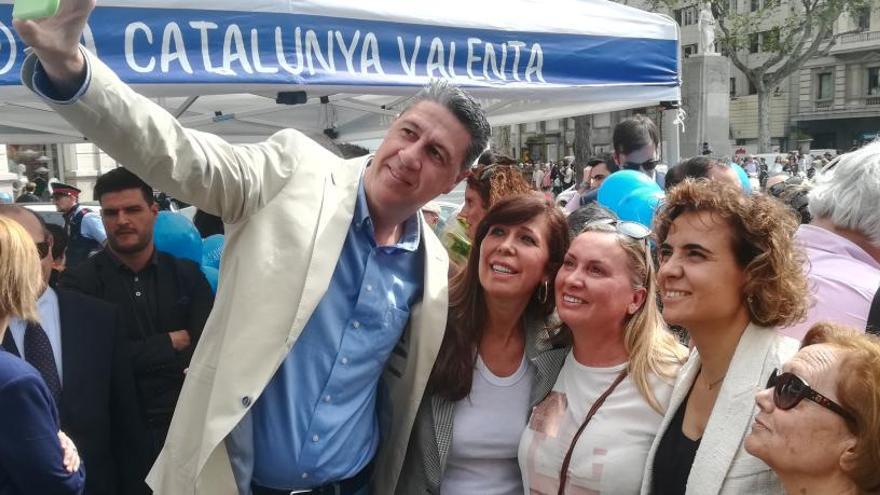 Albiol ha visitat les parades de llibres, aquest matí a Barcelona.