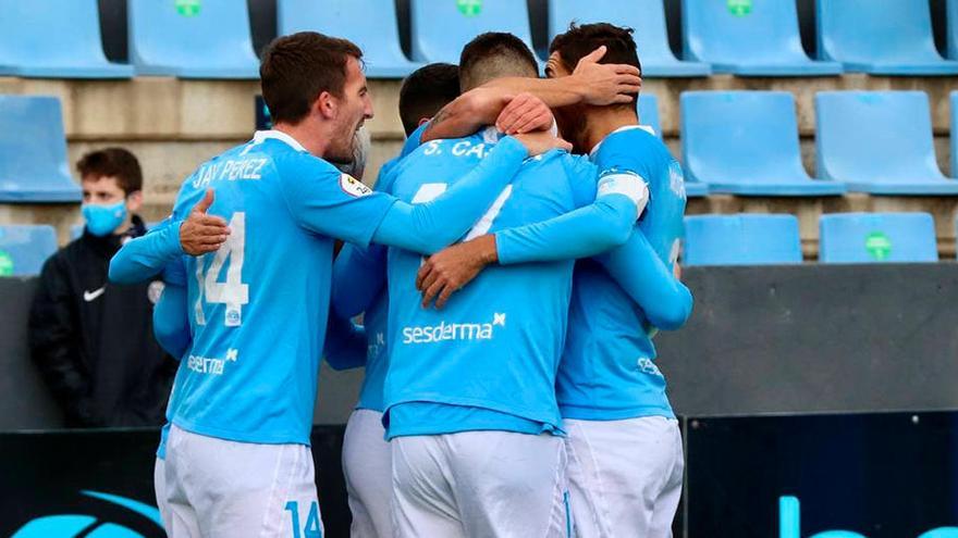 Celebración del gol de Castel