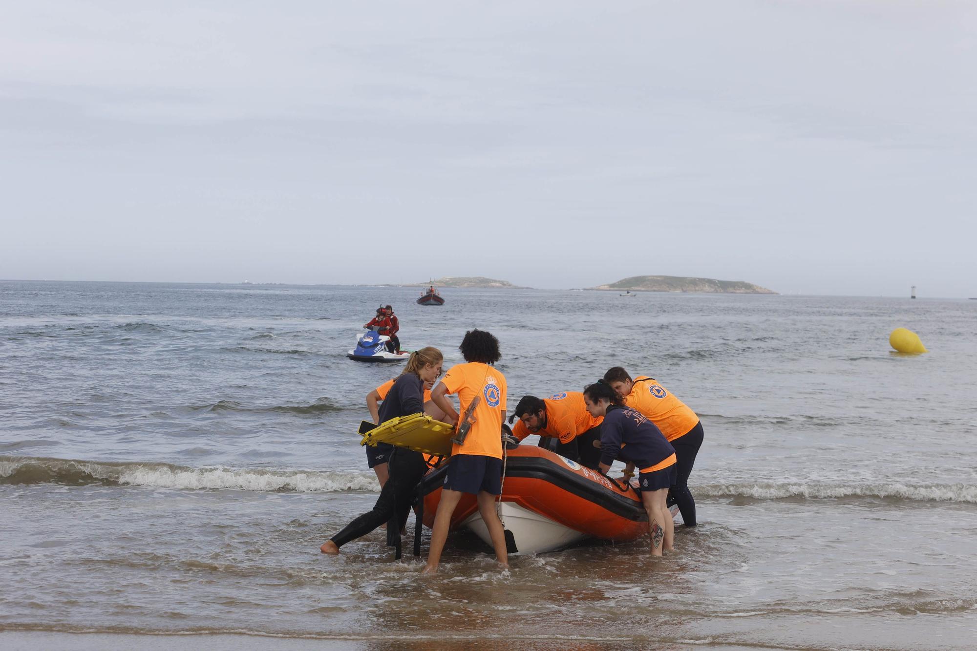 Así fue el rescate de película en Monteferro y Praia América