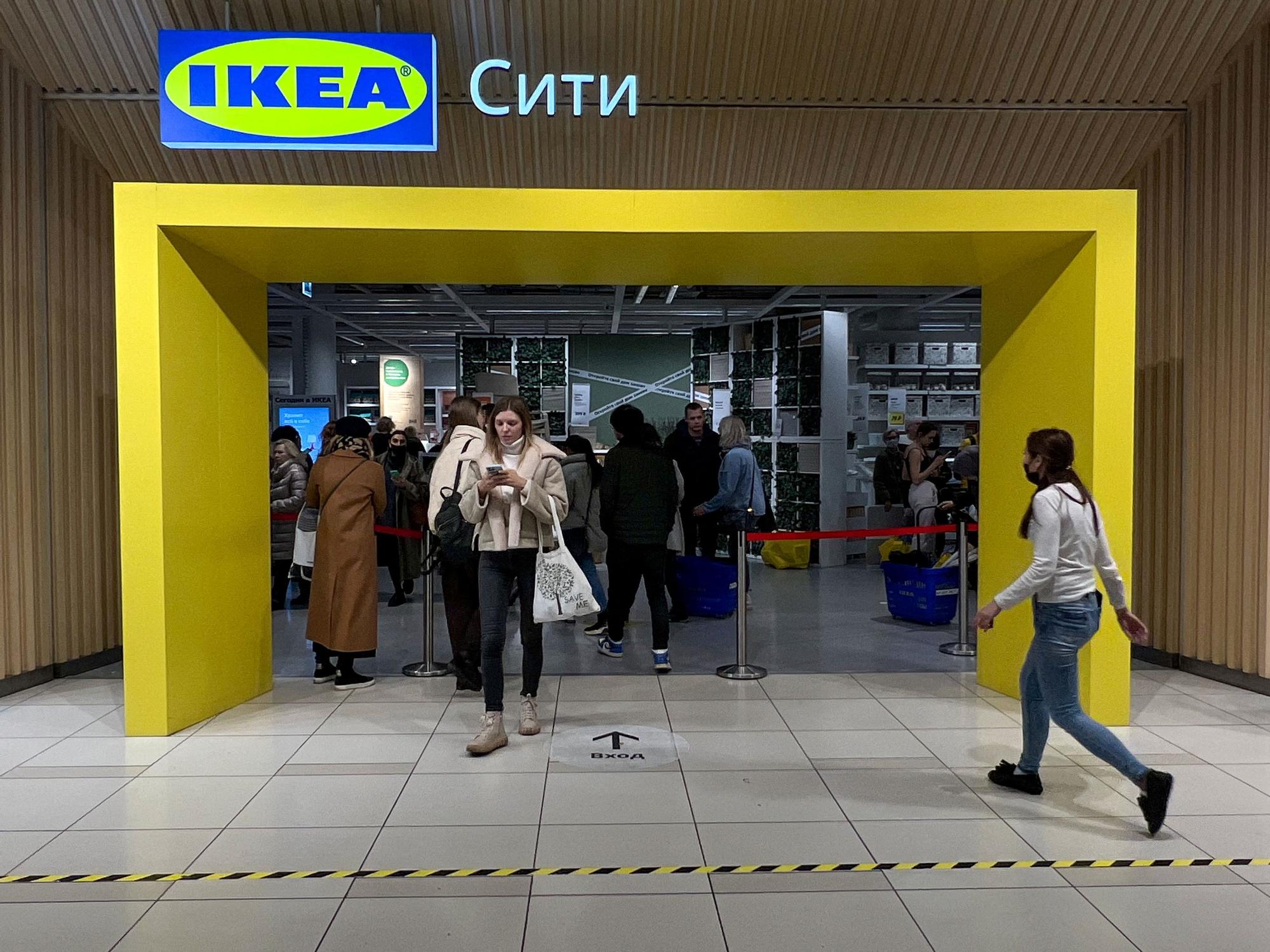 Una tienda de Ikea en Moscú, antes de que la compañía de muebles anunciase el cierre de sus establecimientos en Rusia, en marzo de 2022.